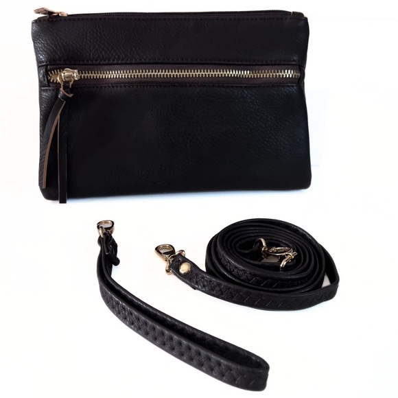 Cross body Bag Shoulder Purse Clutch Wristlet Top zipper handbag - Picture 10 of 11